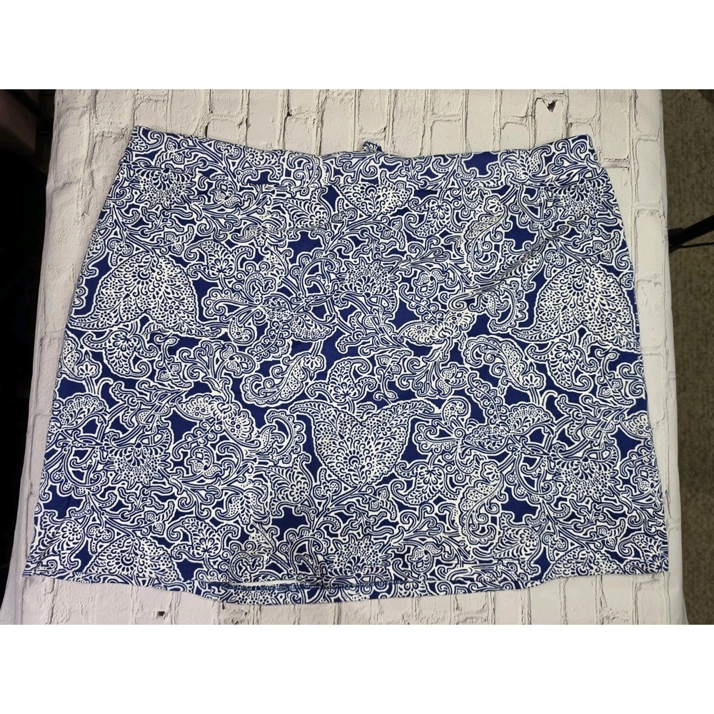 Jones New York Signature Womens XXL The Patch Pocket Skort Sapphire Combo - Picture 5 of 9
